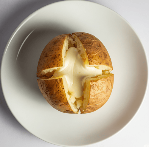 Baked Potato With Mixed Cheese 