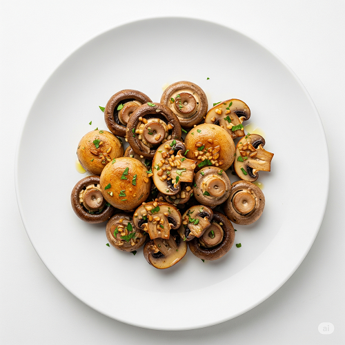 Garlic Mushrooms With Special Sauce 