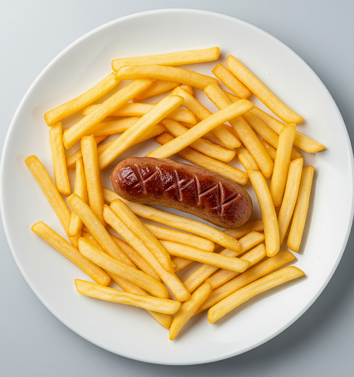 Kids 2x Sausages & Chips 
